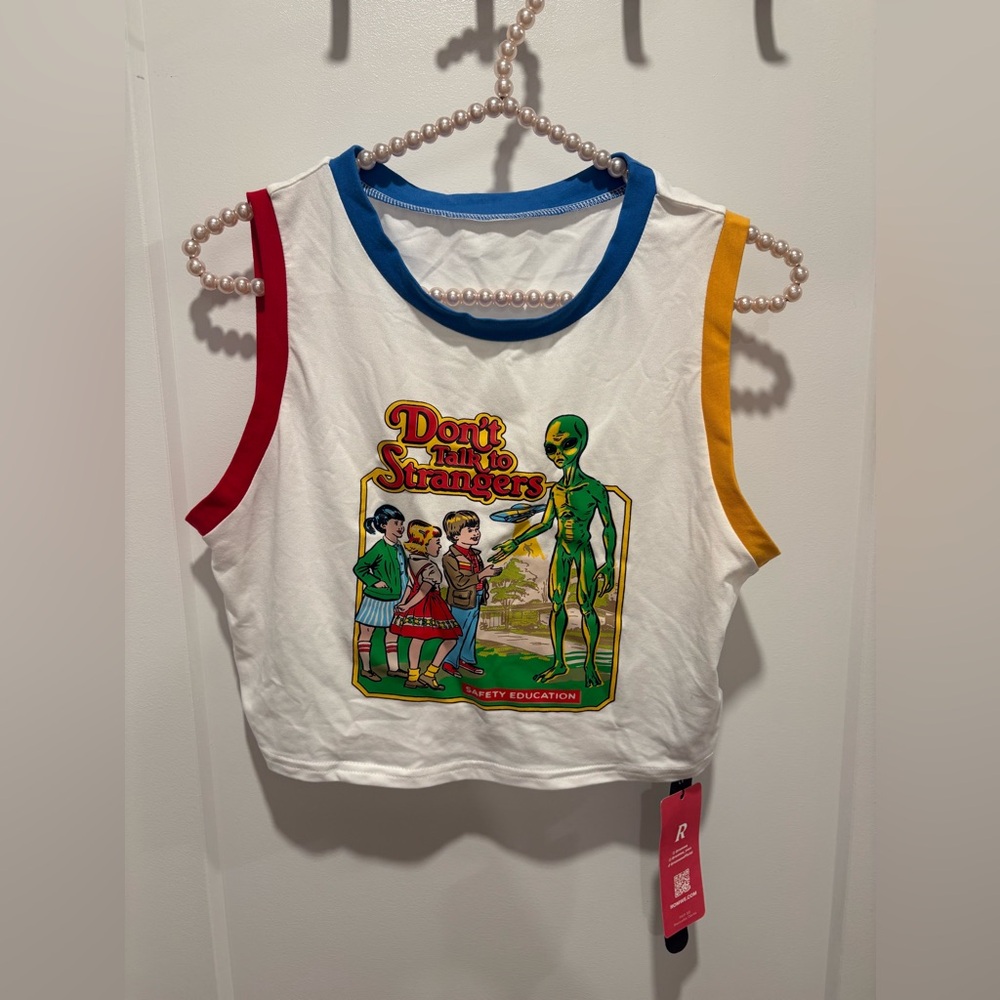 Stevenrhodes Figure Graphic Print Tank Top, School - Picture 3 of 7